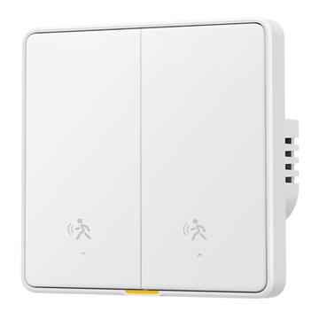 MG-KG126 Zigbee Radar Slimme Schakelaar / Menselijke Sensor Wandschakelaar - 2 Gang, 1 Weg