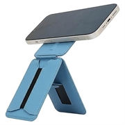 MagSafe-compatibele standaard / selfiestick met kaarthouder voor iPhone - Blauw