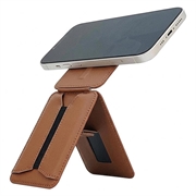 MagSafe-compatibele standaard / selfiestick met kaarthouder voor iPhone - bruin