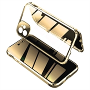 iPhone 11 Magnetisch Cover met Privacygehard Glas - Goud