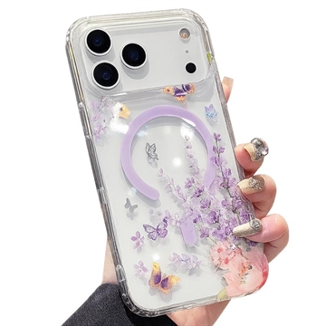 iPhone 17 Pro Max magnetisch hoesje met bergkristallen