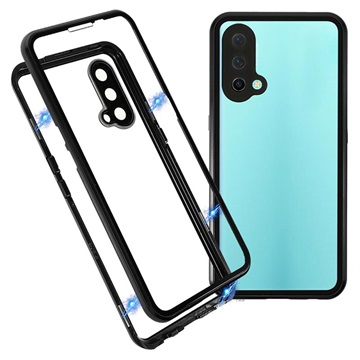 OnePlus Nord CE 5G Magnetisch Cover met Gehard Glas Achterkant