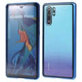 Huawei P30 Pro Magnetisch Hoesje met Gehard Glas - Blauw