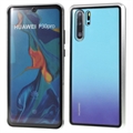 Huawei P30 Pro Magnetisch Hoesje met Gehard Glas - Zilver