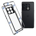 OnePlus 10 Pro Magnetisch Cover met Gehard Glas - Zilver
