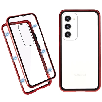 Samsung Galaxy S23 5G Magnetisch Cover met Gehard Glas