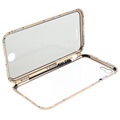 iPhone 7/8/SE (2020) Magnetisch Cover met Gehard Glas - Goud