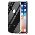 iPhone X Magnetisch Cover met Gehard glas Achterkant - Grijs