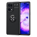 Oppo Find X5 Pro Magneet Ringgrip Hoesje - Zwart