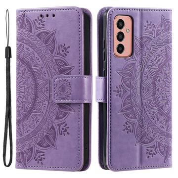 Samsung Galaxy A14 Mandala Series Portemonnee-hoesje - Paars