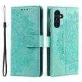 Samsung Galaxy A34 5G Mandala Series Portemonnee-hoesje - Groen