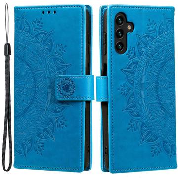 Samsung Galaxy A54 5G Mandala Series Portemonnee-hoesje - Blauw