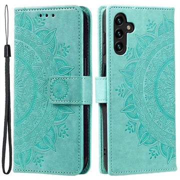 Samsung Galaxy A54 5G Mandala Series Portemonnee-hoesje - Groen