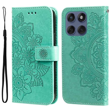 Motorola Edge 60 Fusion Mandala Series Portemonnee-hoesje - Groen