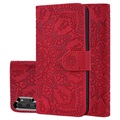 Mandala Series Samsung Galaxy Note10+ Wallet Case - Rood