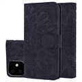 Mandala Series iPhone 11 Portemonnee Hoesje - Zwart