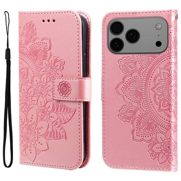 iPhone 17 Pro Max Mandala Series Portemonnee-hoesje - Roze