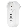 Marmitek Power Si Smart WiFi Wandcontactdoos met 2x USB - 15A