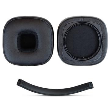 Marshall Major V Eiwit-leder vervangende oorkussens en hoofdband set - zwart