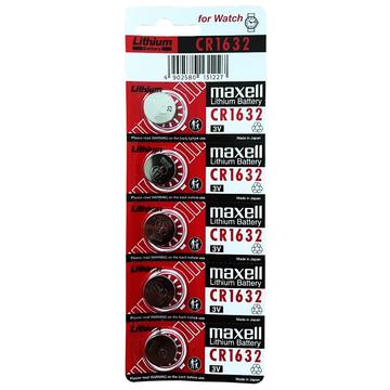 Maxell CR1632 knoopcelbatterijen - 5 stuks.