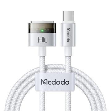 Mcdodo CA-207 140W USB-C naar MagSafe 3 oplaadkabel - 2m - Wit