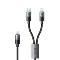 Mcdodo CA-6700 2-in-1 snellaadkabel - USB-C, Lightning - 1.5m