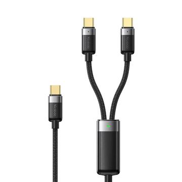 Mcdodo CA-6780 2-in-1 gevlochten USB-C oplaadkabel - 1.5m