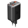 Mcdodo CH-4100 67W GaN snelle oplader met intrekbare USB-C kabel - Zwart