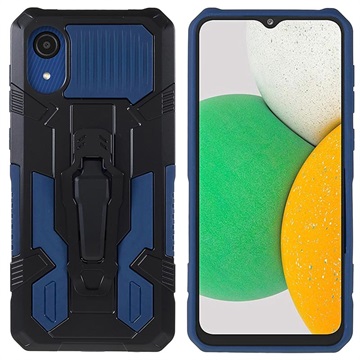 MechWarrior Project Samsung Galaxy A03 Core Hybrid Hoesje - Blauw / Zwart