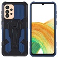 MechWarrior Project Samsung Galaxy A33 5G Hybrid Hoesje - Blauw / Zwart