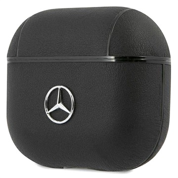 Mercedes-Benz Electronic Line AirPods 3 Leren Hoesje - Zwart