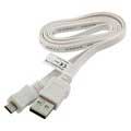 MicroUSB Flat Data Kabel - Wit