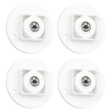 Mini zelfklevende wieltjes voor meubels - 4 stuks.