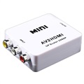 Mini Full Hd 1080p Rca Av / Hdmi-Converteerder - Wit