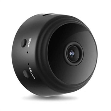 Mini Magnetische Full HD Home Security Camera - WiFi, IP (Geopende verpakking - Bevredigend) - Zwart