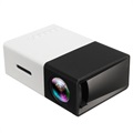 Mini Draagbare Full HD LED Projector YG300 (Geopende verpakking - Bevredigend) - Zwart / Wit