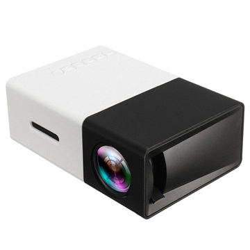 Mini Draagbare Full HD LED Projector YG300 - Zwart / Wit