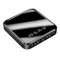 Mini Power Bank 20000mAh - 2x USB - Zwart