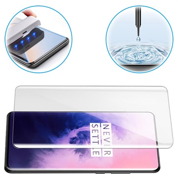 Mocolo Uv Oneplus 7 Pro, 7t Pro Gehard Glazen Screenprotector - Transparant