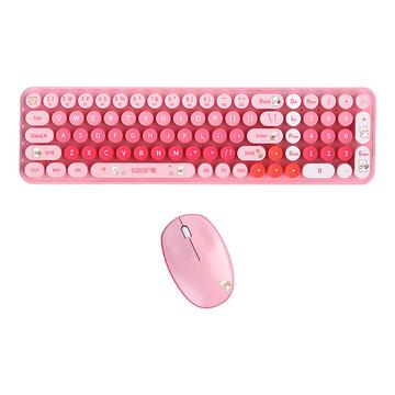 Mofii Baby Bear Draadloos Toetsenbord en Muis - QWERTY - Roze