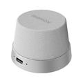 Momax 1-Vibe Go BS6 magnetische mini Bluetooth-luidspreker en telefoonstandaard - zilver