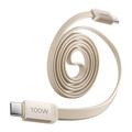 Momax DC88 Mag.Link platte magnetische USB-C-kabel - 100W, 1m - beige