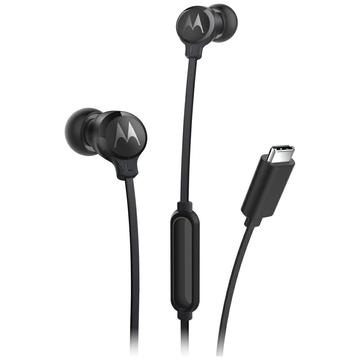 Motorola 3C-S bedrade USB-C in-ear hoofdtelefoon - zwart