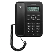 Motorola CT202 vaste telefoon met snoer en handsfree luidspreker - zwart