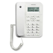 Motorola CT202 vaste telefoon met snoer en handsfree luidspreker - Wit