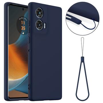 Motorola Edge 50 Fusion Liquid Siliconen Hoesje - MagSafe Compatibel - Donkerblauw