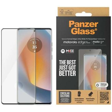Motorola Edge 50 Fusion/Moto G85 PanzerGlass Ultra-Wide Fit EasyAligner Screenprotector - Zwarte Rand