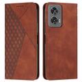Motorola Edge 50 Fusion Ruitpatroon Portemonnee Hoesje met Magnetische Sluiting