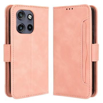 Motorola Edge 50 Neo/Moto S50 kaarthouder portemonnee hoesje - Roze