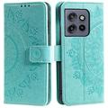 Motorola Edge 50 Neo Mandala Series Portemonnee-hoesje - Groen